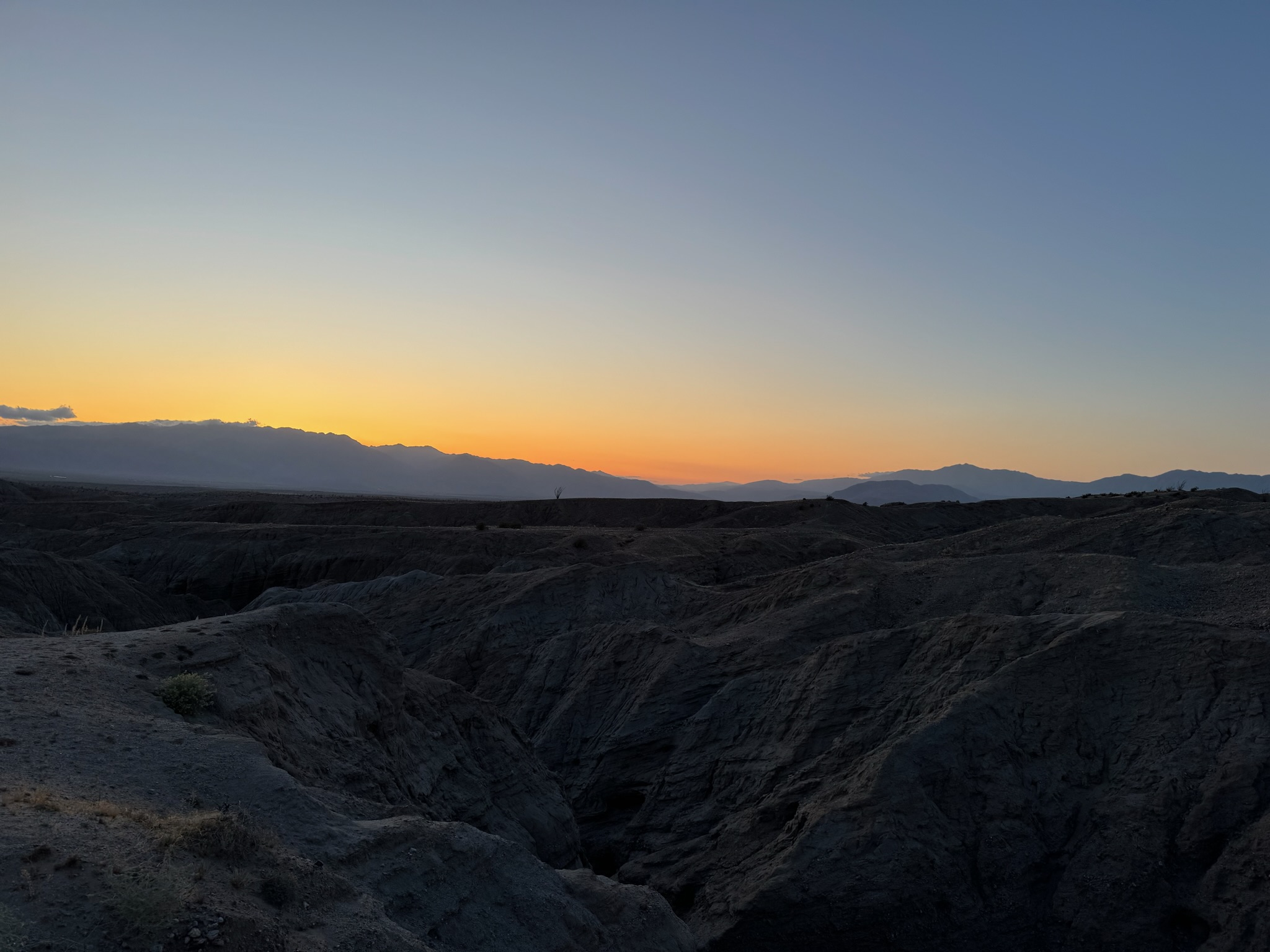 Desert canyon at golden hour